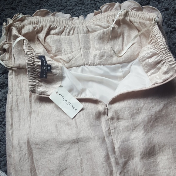 ALEXIA ADMORE ROSETTE EMPIRE WAIST STRAPLESS DRESS - Picture 6 of 9